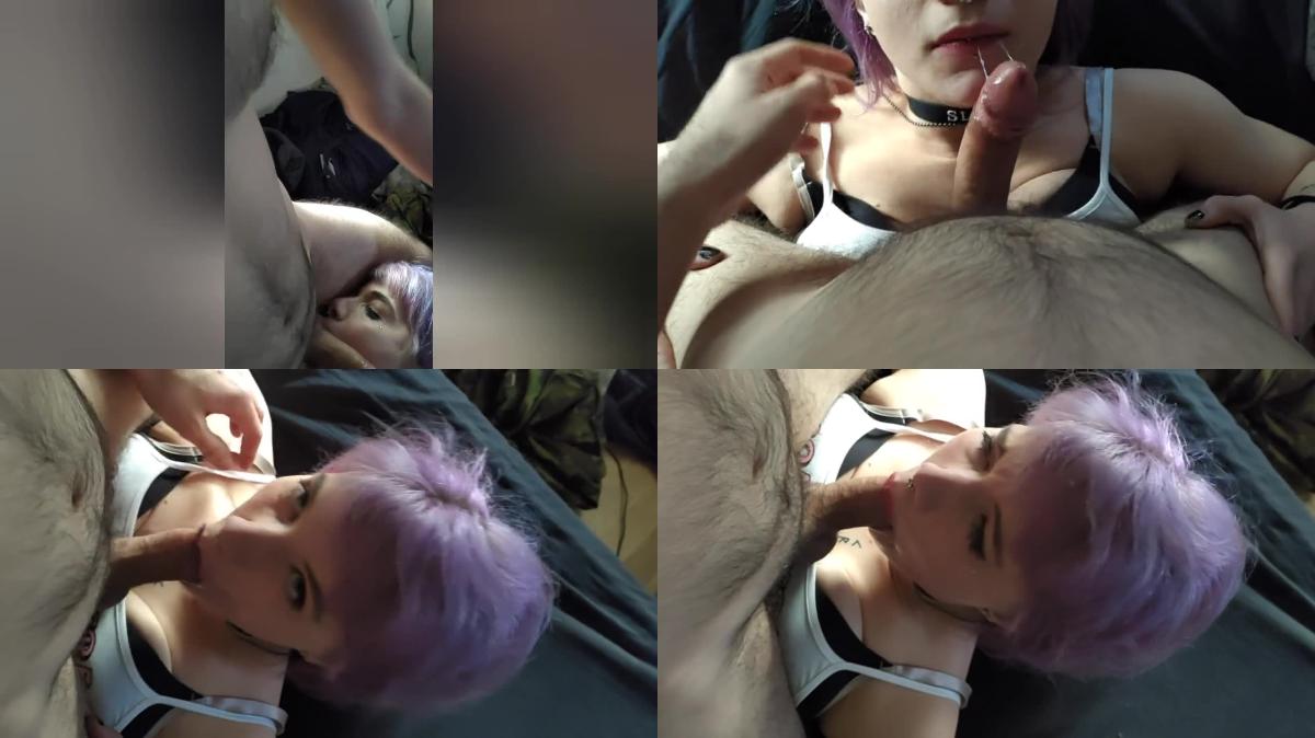 daddys suckubus – Purple Haired Slut Gets Dick for Breakfast