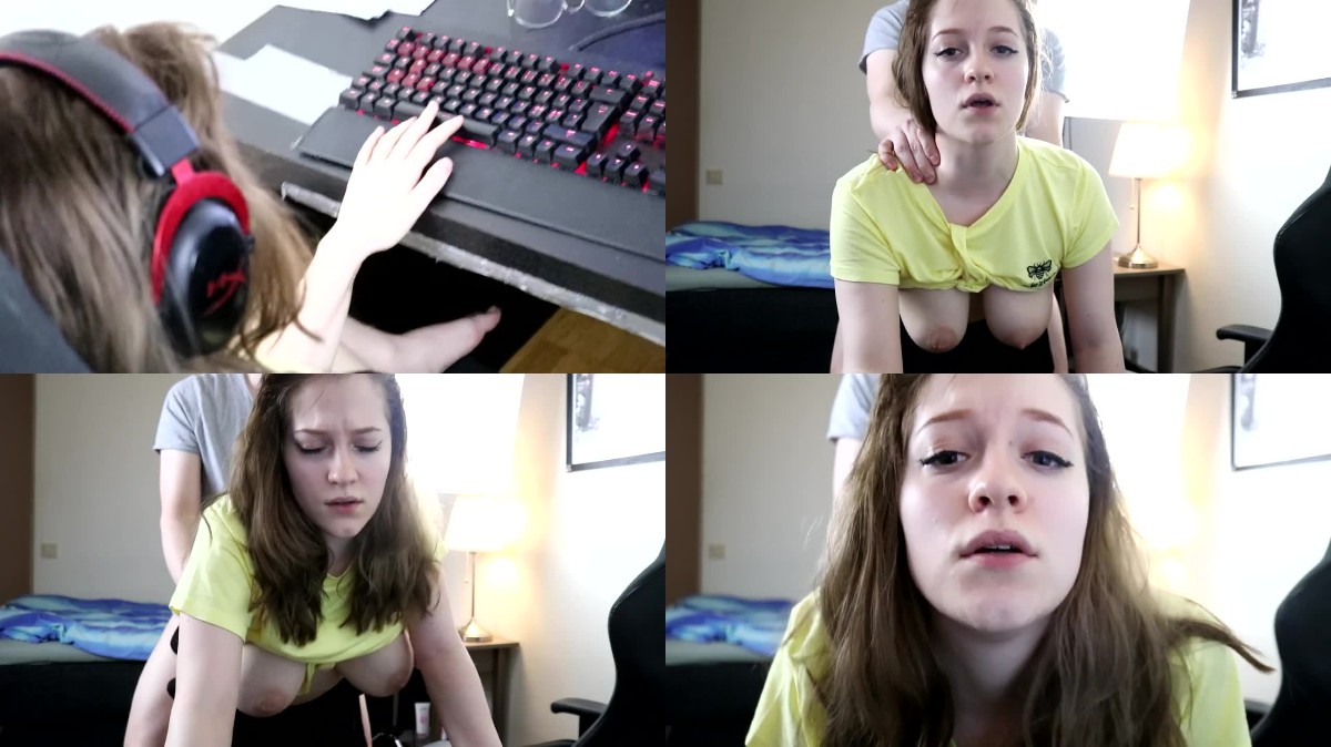 amadani – Gamer girl tries to play while getting fucked