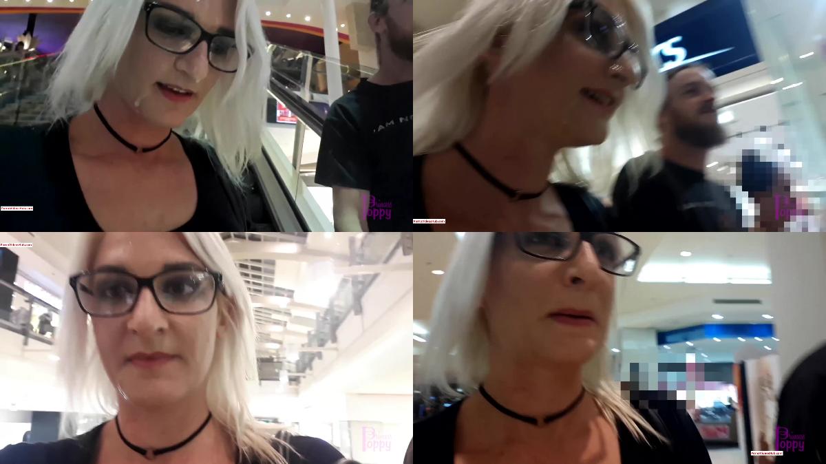 Princess Poppy – My INFAMOUS First Cumwalk in a VERY Busy Mall – Cum Dr…