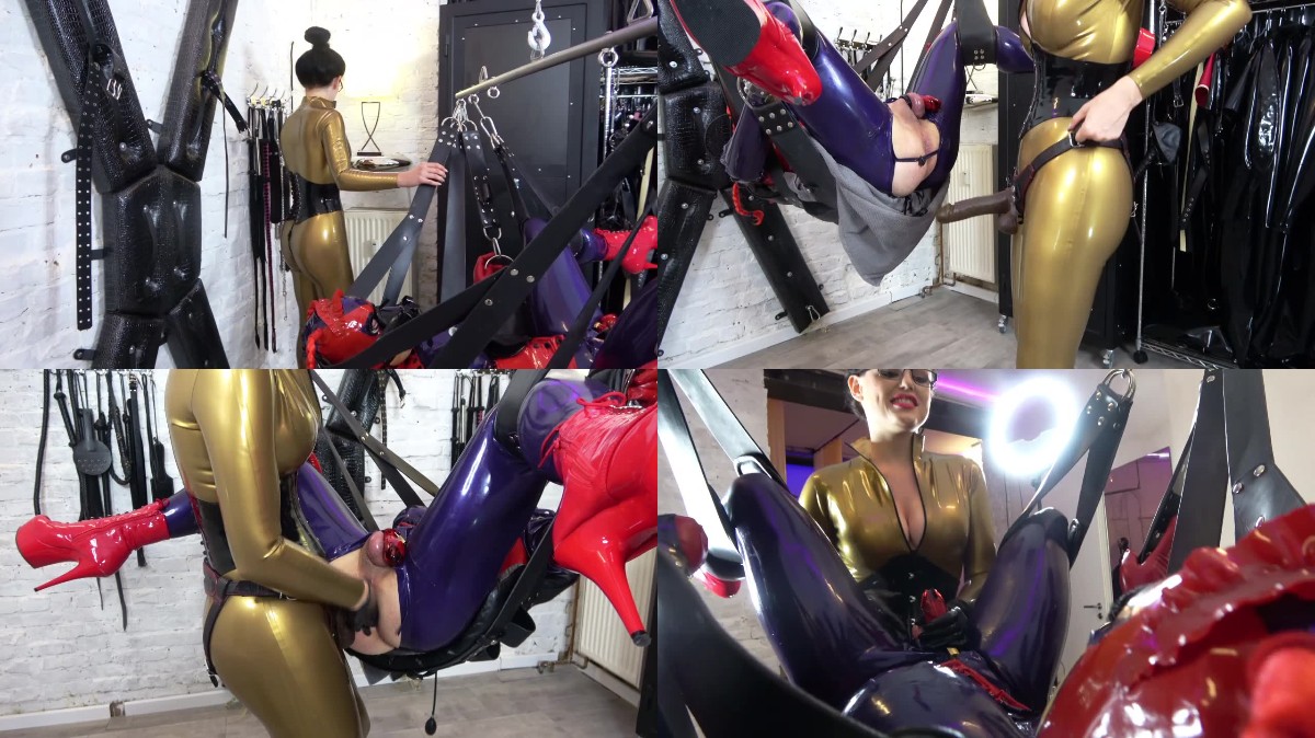 Lady BlackDiamoond – Using the rubber bitch