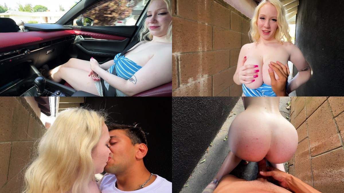 Gigi Sweets Slutty College Girl Cheats While Walking To Campus