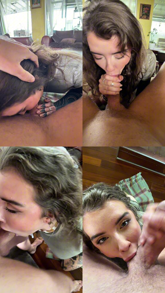 [EdenIvy] Hot Canadian Blonde Deepthroat And Cum On Face