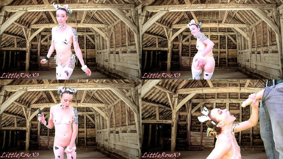 farm girl lives out her slutty milk cow fantasy