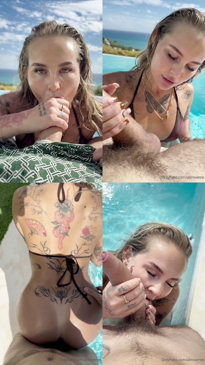 [AliRose] Pool Blowjob