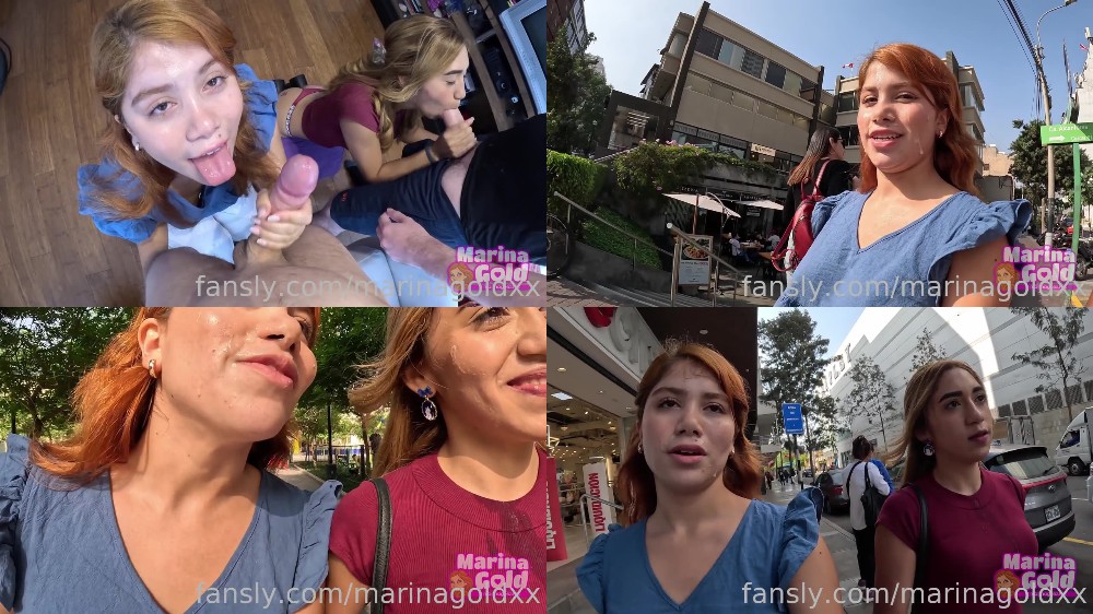 Marina Gold – Cumwalk in public with Artemis Carmona